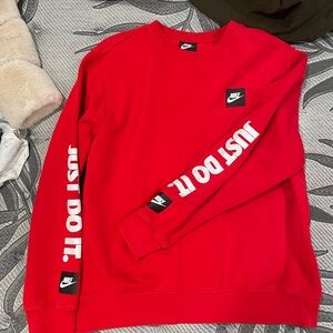Nike Men's Red Sweatshirt